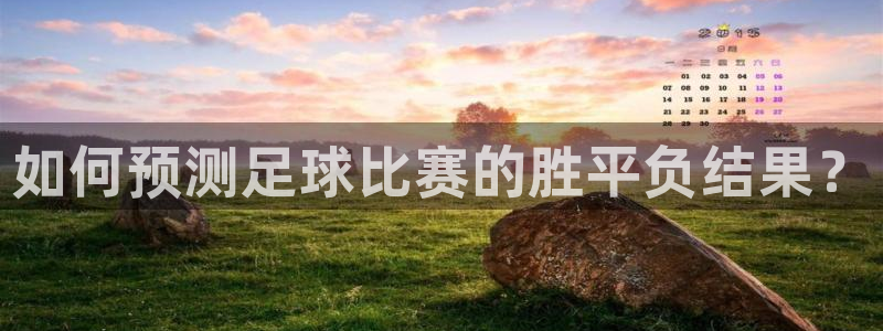 如何预测足球比赛的胜平负结果？
